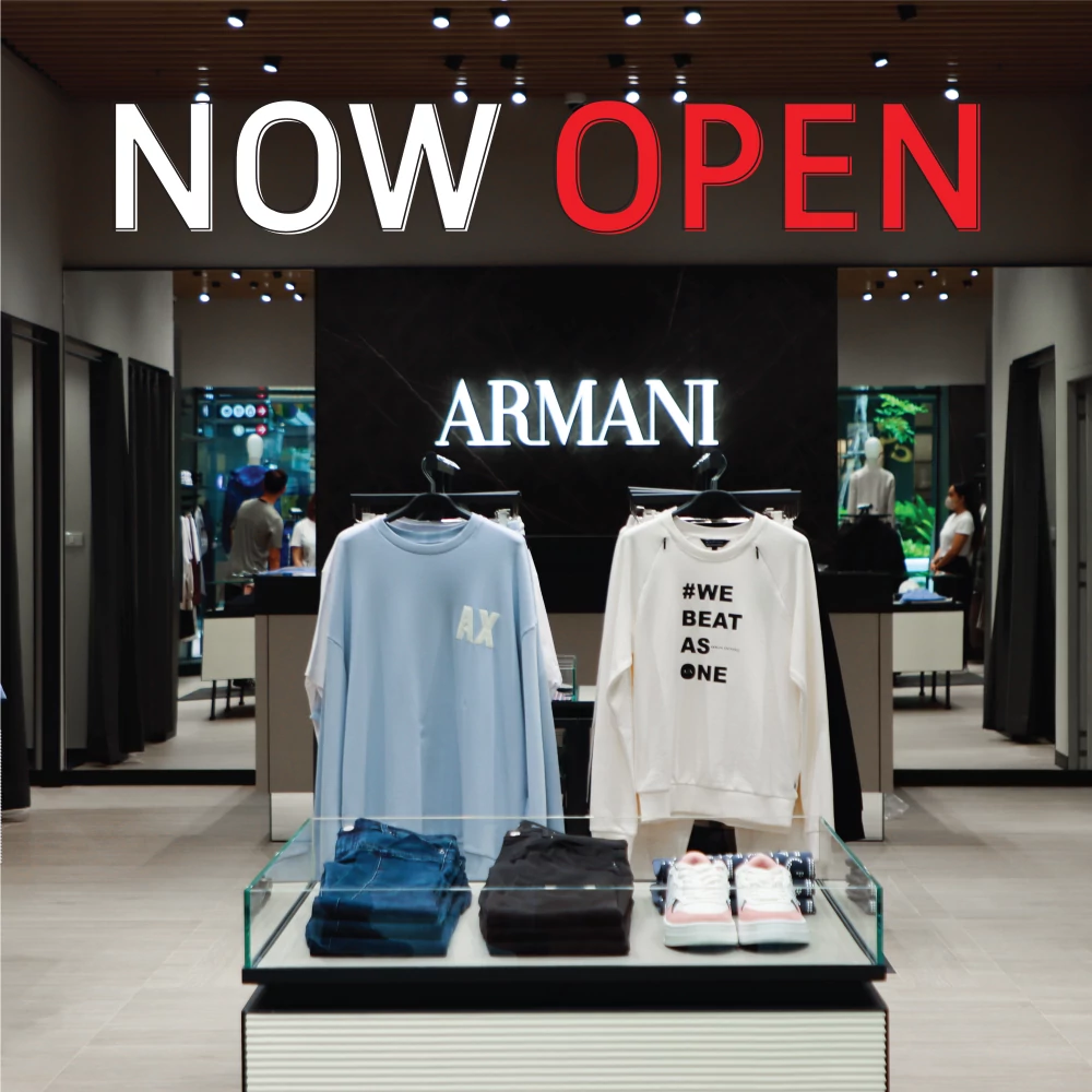 ARMANI Outlet is Now Open Discover your favorite pieces with save up to 70%* off  Armani Outlet Shop Now AT Central Village Bangkok Luxury Outlet