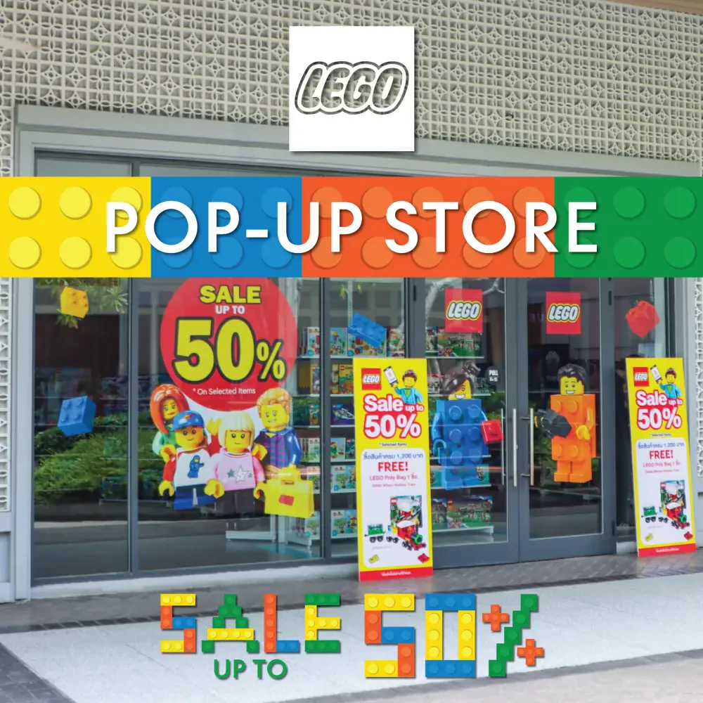 LEGO POP-UP STORE SALE UP TO 50%* Exclusive AT Central Village Bangkok Luxury Outlet